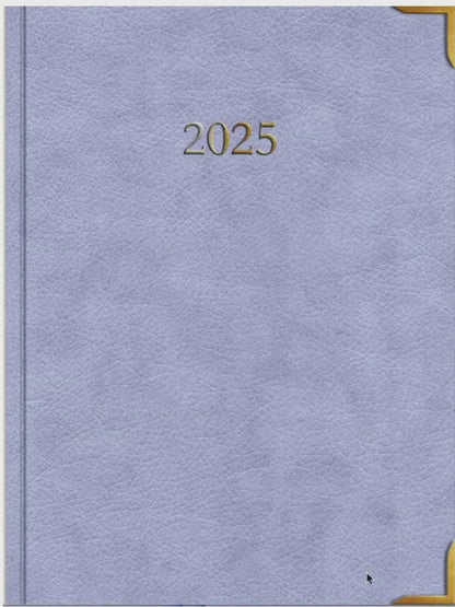 2025 – Daily, Weekly, Monthly | Sunday Start | Lavender Leather Cover | Goodnotes & Android Compatible
